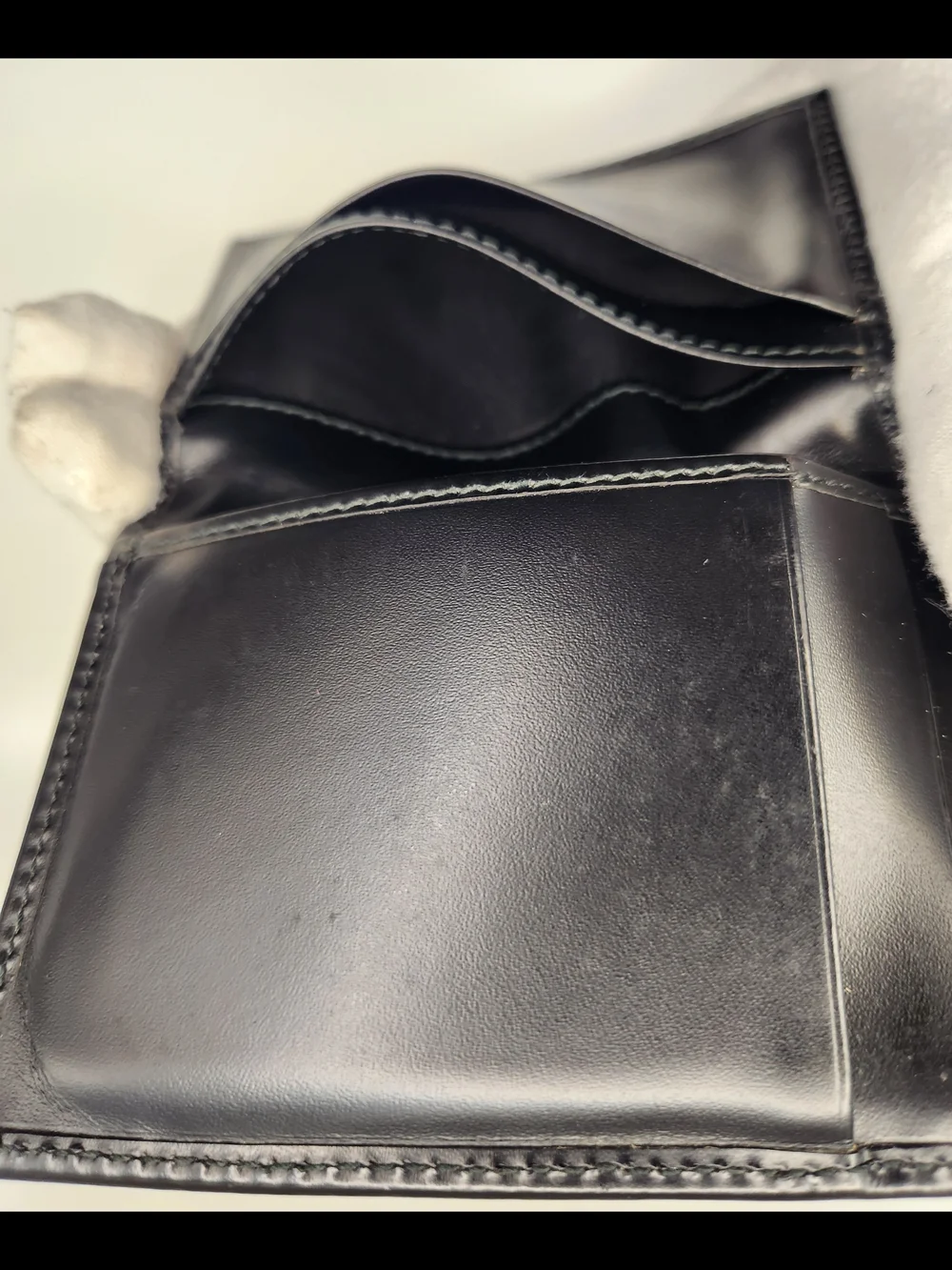 Dolce & Gabbana Black Leather Bifold Card Holder Wallet